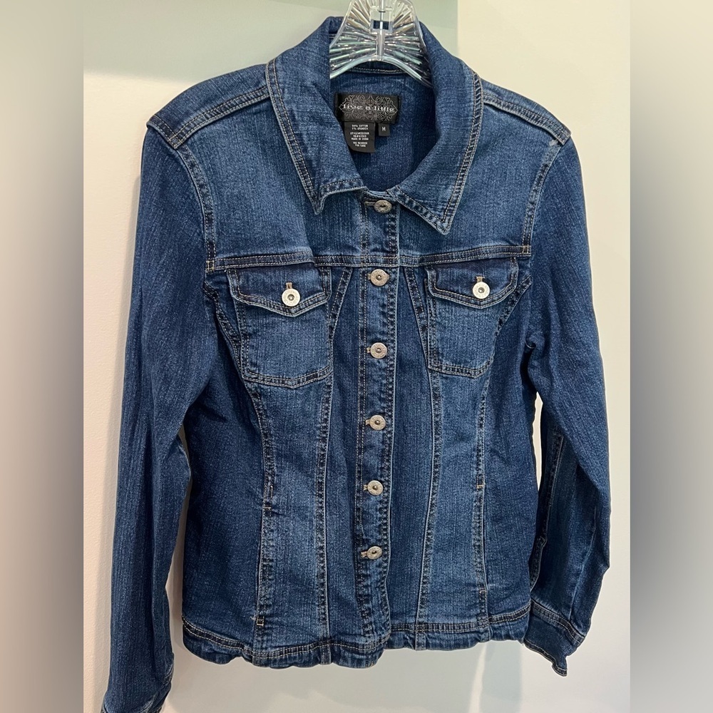 Live A Little Women's Blue Denim Jacket Size M